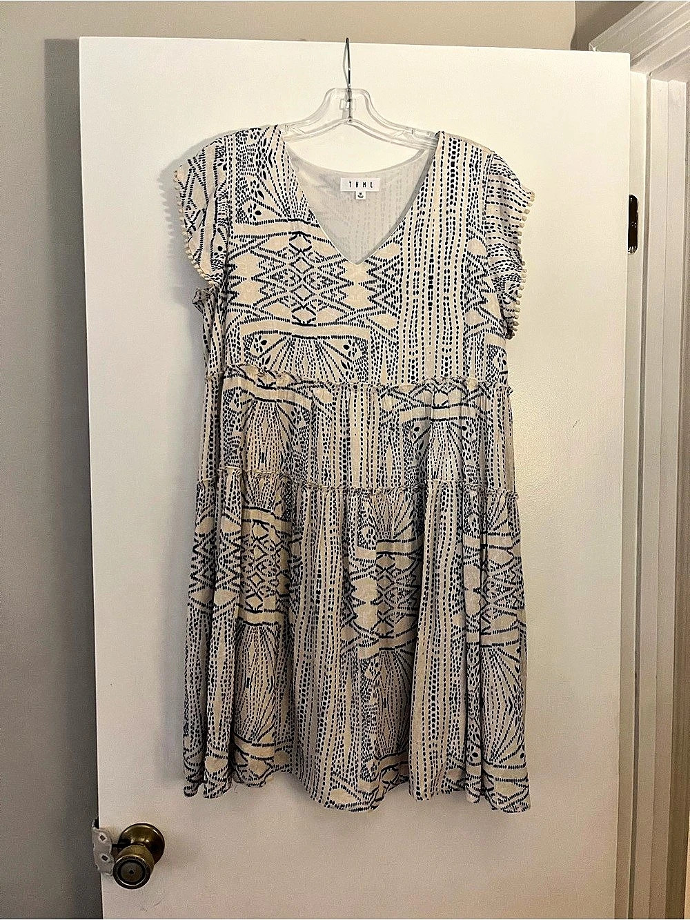 THML Printed Dress, Size Medium